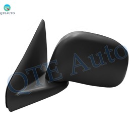 PM Auto Left Driver Side Manual Foldaway View Mirror Chrome/Flat Black Textured For 2002-2008 Dodge RAM 1500