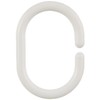 Wenko 19191100 Shower curtain rings, small , oval, Plastic, set
