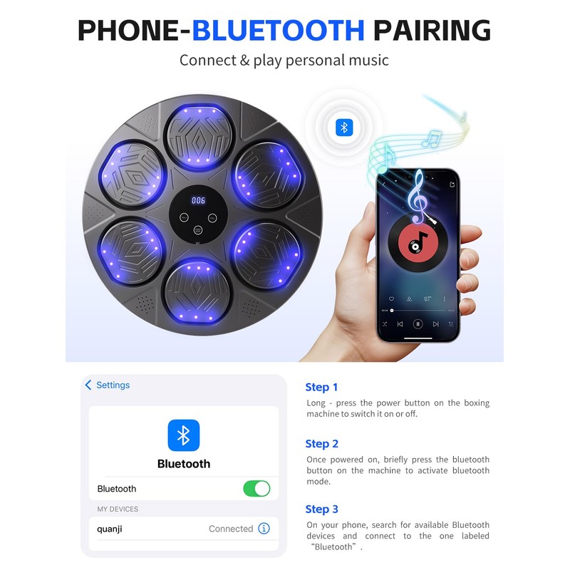 Music Boxing Training Machine for Kids & Adults - 9