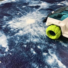 syroviatm redondo área de alfombra recámara alfombra Shaggy suave antideslizante lavable Felpudo de silla, Azul (Blue Moon), 2' (60cm), 1