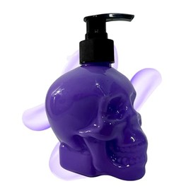 Crema Corporal con Aroma Floral Frutal, Fórmula Vegana, Libre de Crueldad, 350ml, Envase en Forma de Calavera, Aromas Seductores (Dark Cherry)