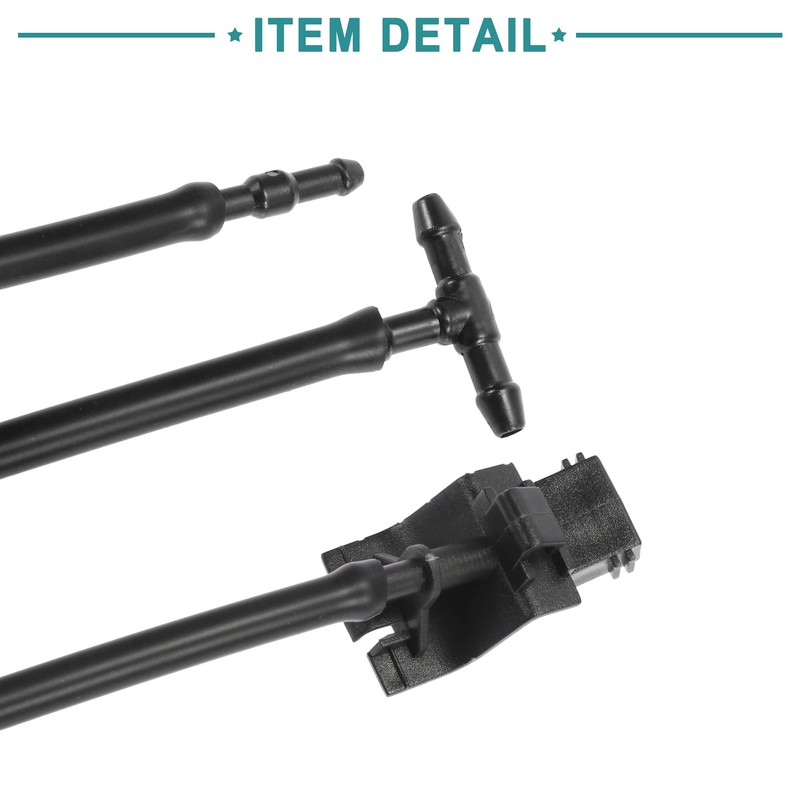 ACROPIX 2 Meters Windshield Washer Hose Front Windshield Washer Nozzles