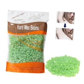 Healeved Painless Hair Removal Hard Wax Beads 300g Green Tea Tree No Strips Needed Safe for Sensitive Sk