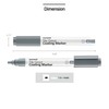 MONAMI Tile Grout Coating Marker 401, Chisel Tip (1.5~4mm), Repair