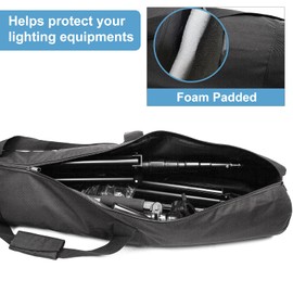 PYXEL STUDIO 100cm Tripod Carrying Case Bag with Shoulder Strap Padded Carrying Bag for Tripod, Light Stands, Boom Stand, Umbrella, Monopod and Photo Studio Camera Accessories