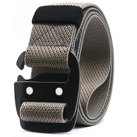 WYuZe Mens Tactical Belt Military Elastic Stretch Duty Riggers Belt Metal Buckle