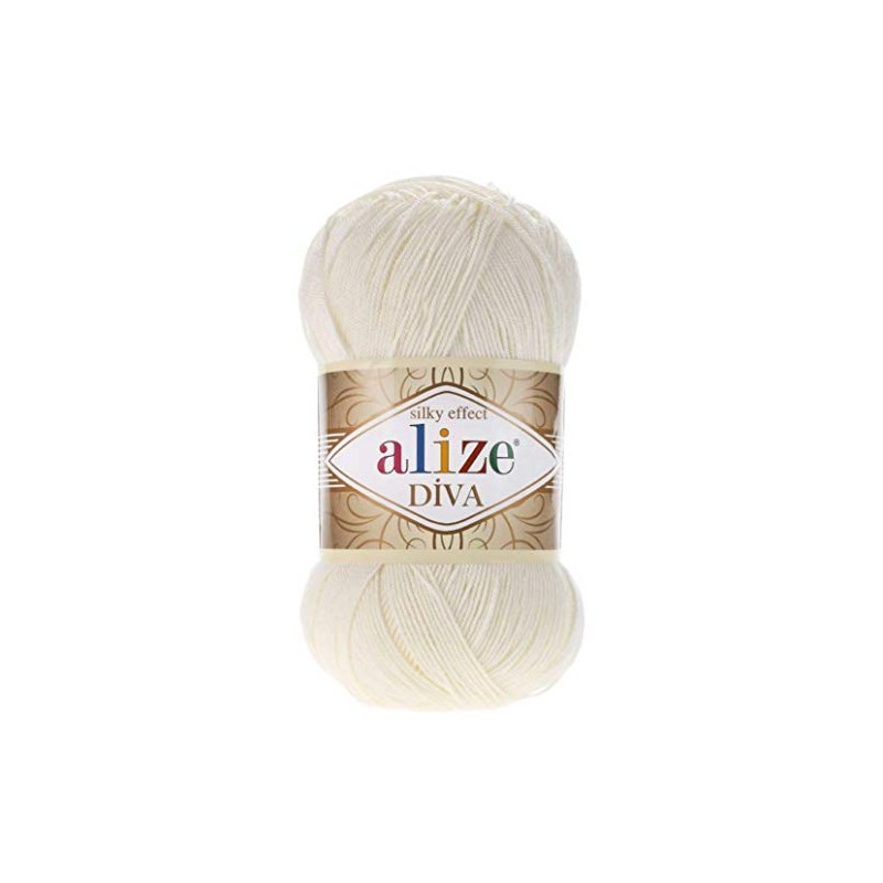 Alize Diva Silk Effect 100% Microfiber Acrylic Yarn 1 Ball/Skein