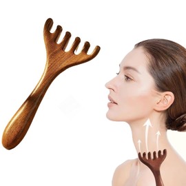 Mirhua Hair Comb, Scalp Massage, Sandalwood Comb, Hair Care, Meridian Massage, Multifunctional, Scalp, Face, Neck, Popular, Unisex, Premium Natural Wood, Scalp Trigger Point