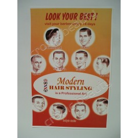 Replica Vintage old school Barber Shop Poster new 11" x 17"