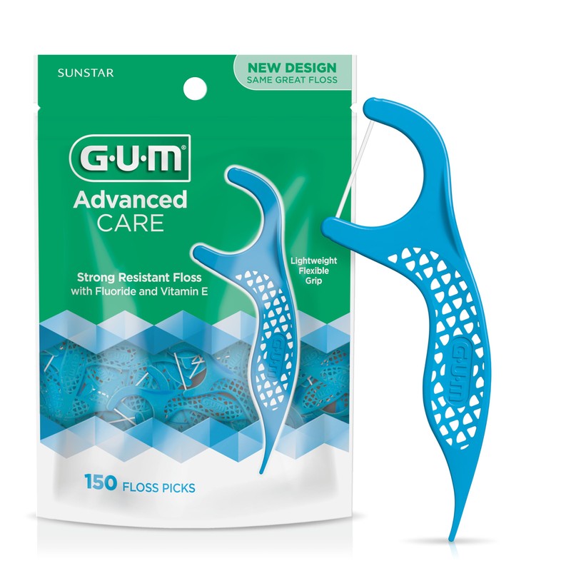 Sunstar 888JC GUM - Hilo dental de cuidado avanzado, menta