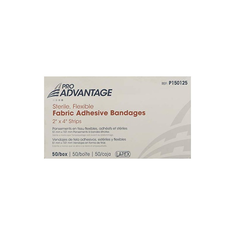 Pro Advantage Band-Aids - Fabric 2"x4" - Box of 50