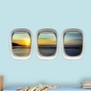 Plane Window Clings - Aviation Decor Airplane Wall Stickers Scenic