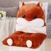 Cushion 85x45cm Brown Backrest Cushion Hamster 5ea