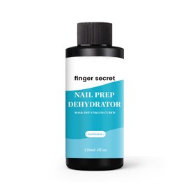 finger secret Nail Prep Dehydrator, 120ml/4fl.oz, Gel Polish Nail Polish for Nail Art Manicure DIY