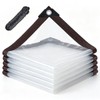 Clear Tarps Heavy Duty Waterproof 4x8ft Clear Vinyl Tarps with
