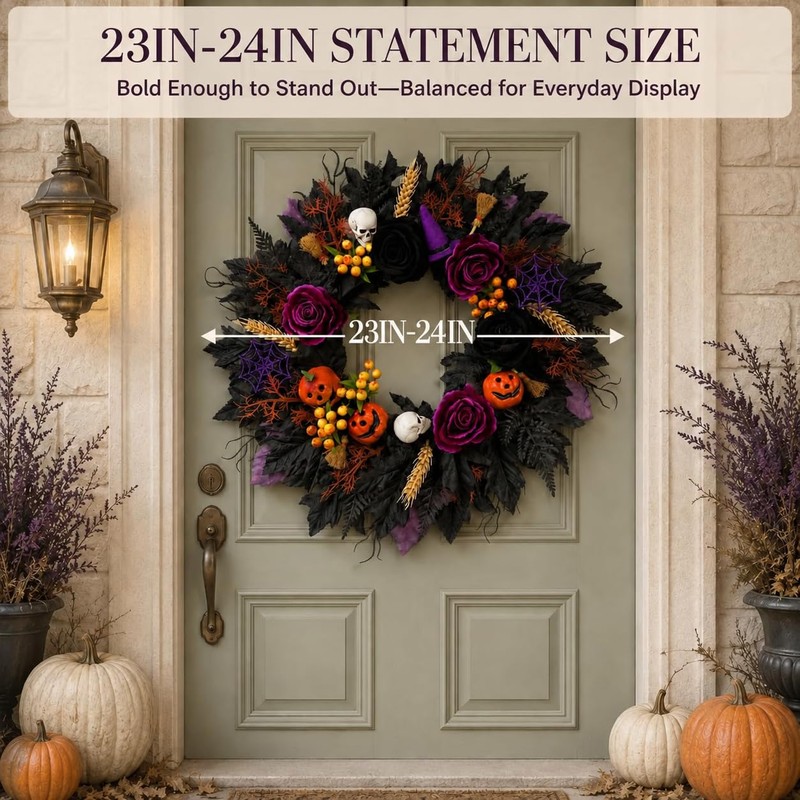 Halloween Wreath for Front Door