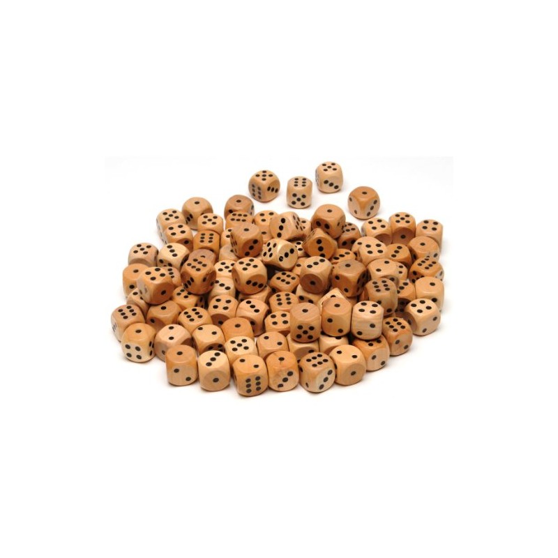WE Games Wooden Dice Set with Rounded Corners - Pack