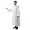 BLESSUME Priest Clergy Alb Pleats Front Wrap Alb Vestments with