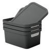 Jolie Max Plastic Storage Boxes with Lid, 3 Set of