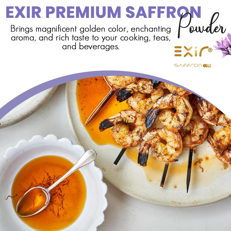 Exir, Saffron Threads, Premium Quality Spice for Paella, Risotto, Tea,
