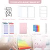 TOYESS 30Pcs Budget Binder Set for Money Saving Wallet, A6