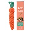 Carrot Dog Toy, Calming Teether, Chew Cleaning Rope Interactive Enrichment