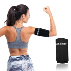 FAJAERNY Reusable Gel Hot Cold Compression Therapy Sleeve for Elbow and Wrist, Flexible Hot Cold Pack for Tennis Elbow & Golfers Arm, 360° Coverage for Effective Pain Relieve- Black