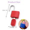 Mini Security Padlock with Key,3 Pcs Suitcase Locks,Colorful Small Padlock,for