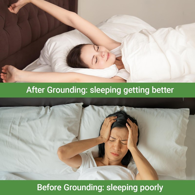 NIULAFR Grounding Mat for Bed, King Size Earth Connected Conductive