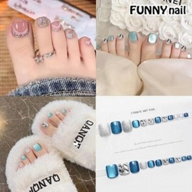Other artificial toenails with magnetic nail pedicure pedicure tips, pedicure pedi tips - 76 / 기타 자석네일 패디큐어 패디팁 붙이는 인조발톱, 패디큐어 패디팁 - 76
