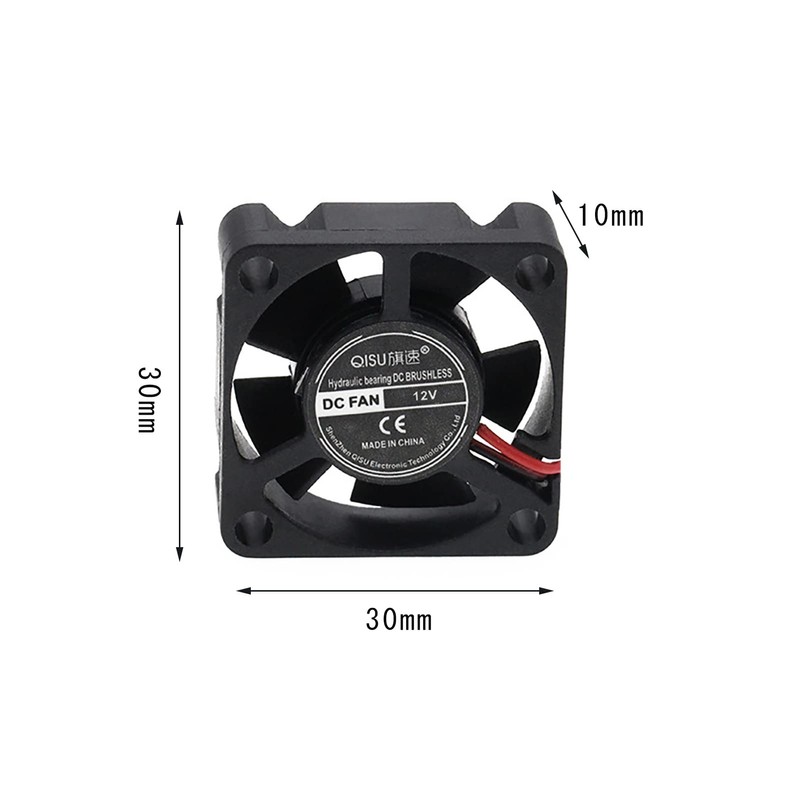 PENGLIN 2PCS 3010 Cooling Fan 12V Small Fan 30mm X30mm