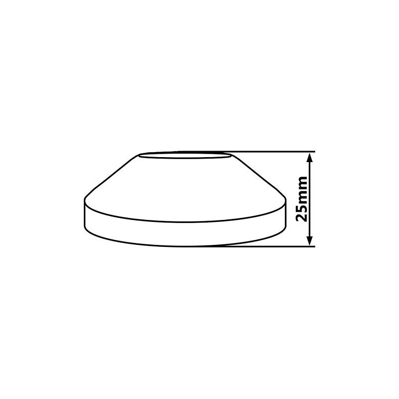 Chrome Plated Steel Pipe Cover Collar Cone 3/4" Valve Tap