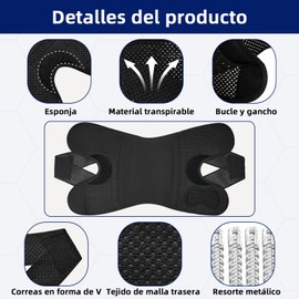 2Pcs Rodilleras Deportivas, Rodillera Ortopedica con Estabilizadores Laterales, Ajustable rodilleras menisco y ligamento para Hombre y Mujer,Tendinitis,Dolor,Deportes, Correr (Negro, M)
