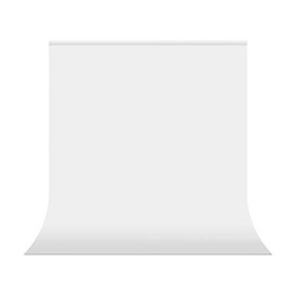 UTEBIT White Backdrop, 5x6.5FT/1.5x2M Photo Backdrop Portable Collapsible Photoshoot Backdrop Washable Polyester for Product Portrait Photography Photo Studio Streaming Zoom Video (Backdrop Only)