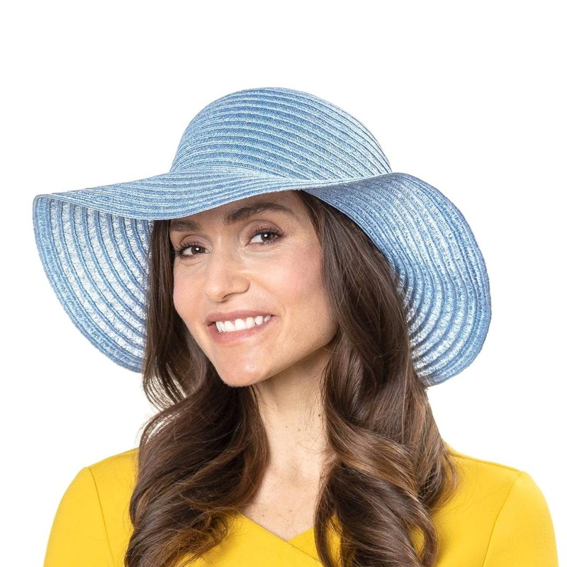 Mayser Janell Rollable Floppy Hat Straw Hat Beach Hat (One
