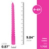 Topsics 6 Pack 10 Inch Hot Pink Taper Candles, Rosy