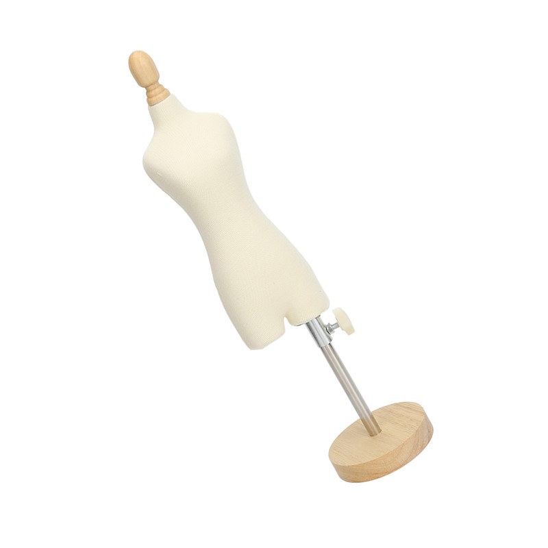 Dress Form Female Mannequin Torso Mini Dress Model with Wooden