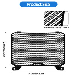 XIDAODIT Motorcycle Radiator Cover Grille Guard Protection Compatible with CFMOTO 800MT MT 800 2021 2022 2023 2024