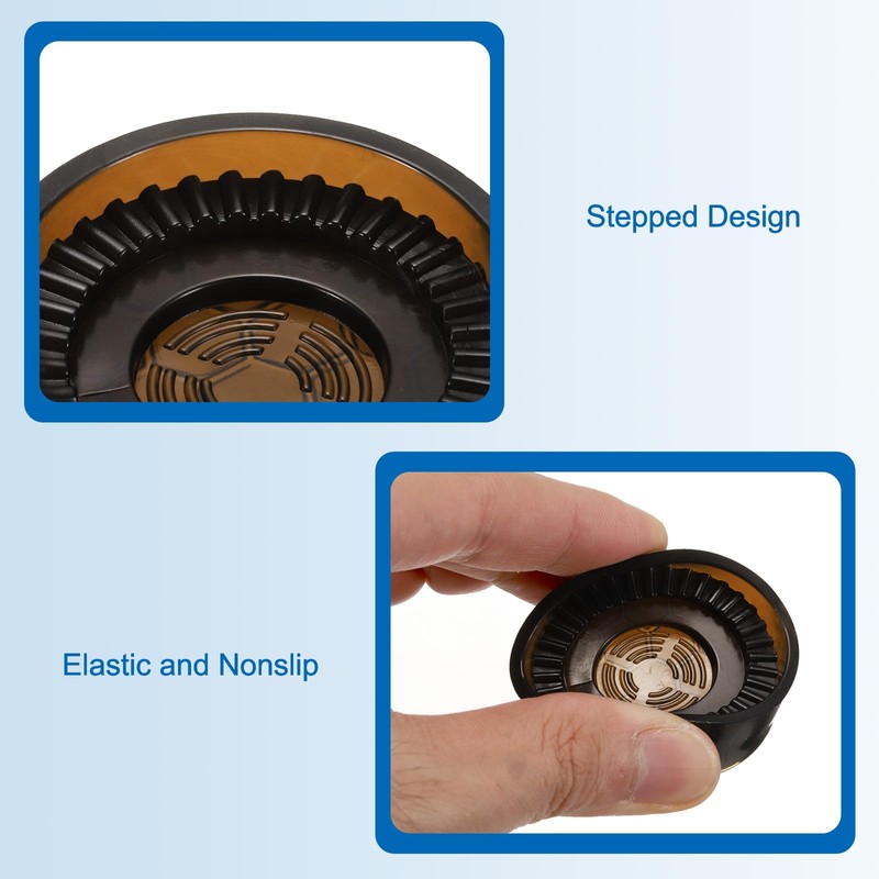 sourcing map 4pcs Rubber Furniture Caster Cups Round Chair Leg