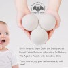 Wool Dryer Balls Organic XL 6-Pack, 100% New Zealand Chemical