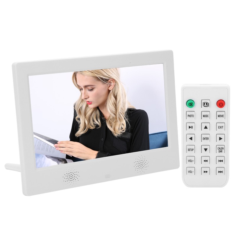 10in HD Digital Photo Frame 1024x600 Resolution Support MP3/MP4/Image Playback