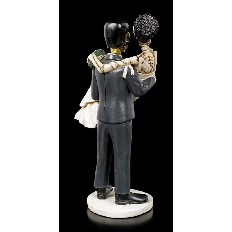 Figuren Shop GmbH Gothic Frankenskull Figurine with Bride | Fantasy
