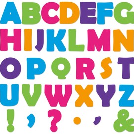 300 PCS Large 7" Font Letters and Punctuation Set, Colorful Classroom Alphabet Cutout for Bulletin Board Display Home School, A Great Helper to Inspire Students' Learning Interest