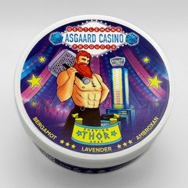 “THOR” (ASGAARD CASINO) ARTISAN SHAVING SOAP - MADE IN UK - Bergamot&Lavender&Ambroxan - 7 BUTTERS - ALL NATURAL INGREDIENTS
