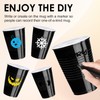 cssopenss 120 pcs 16 oz black plastic cups 16 oz