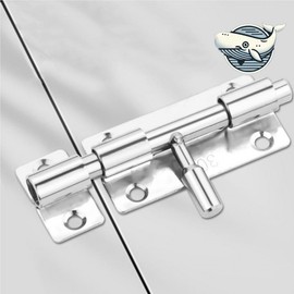 Sturdy Stainless Steel Door Latch for Powerful Security Lock 2ea