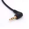 Short 3.5mm Right Angle Cable, Gold Plated 90 Degree 3.5