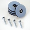 Pack of 16 Teflon Furniture Glides Round Diameter 30mm -