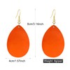 KaFu Dangle Natural Wood Teardrop Geometric Lightweight Drop Circle Earrings