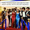 4PCS Blue Velvet Rope 6.5FT – 6.5FT Velvet Ropes Blue